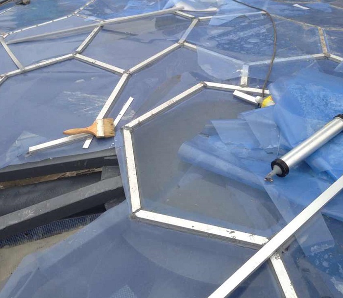反面ETFE膜结构安装案例